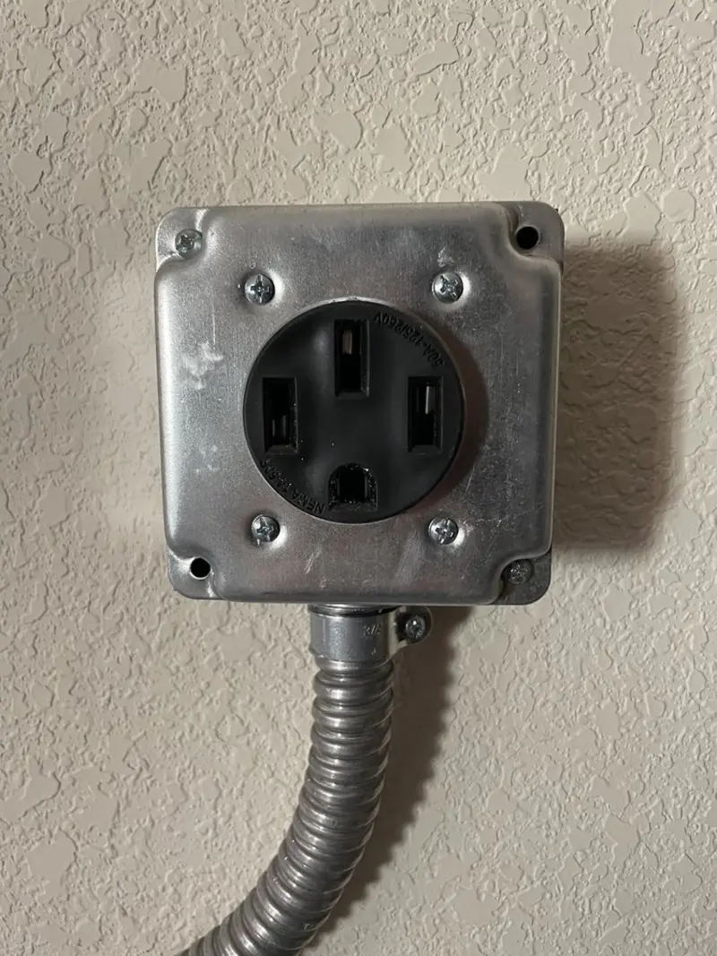 NEMA 14-50 outlet installed for Electrical Panel Upgrade in Felida